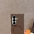 thumbnail image 6 of for Samsung Galaxy Z Fold 3 Magnetic Case, Slim Fiber Texture Cover with Screen Protector, Support Wireless Charging, Rugged Shockproof Protective Case for Samsung Galaxy Z Fold 3, Purple, 6 of 8