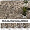 thumbnail image 7 of 9x12 Area Rugs Living Room Non-Slip Washable Soft Vintage Distressed Retro Floral Accent Low Pile Large Rug Dining Room Office Nursery Brown, 7 of 7