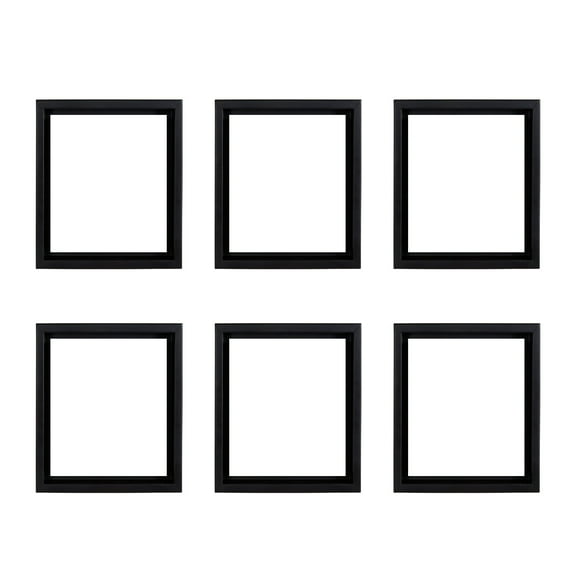 Creative Mark Illusions Floater Frame For 3/4" Deep Canvases - 18x24" Black - No Glass or Backing - Wood Composite Floating Illusion Frame for Canvas Paintings- With Hanging Hardware