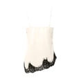 thumbnail image 5 of Stichou Women's Satin Lace Cami Tops Y2k Asymmetrical Camisole Spaghetti Strap Side Slit 2026 Tank Top Trendy Going Out Tops White XL, 5 of 6