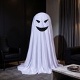 thumbnail image 2 of Halloween Decorations Spooky Ghost | Indoor Spooky Ghost LED Lights Tabletop Decor DIY Assembly Sturdy Fabric Ghost Mantel Decor Blue, 2 of 7