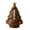 Coffee, variant on Football Shaped Christmas Tree Decor with Colorful String Lights and Gold Star Topper, Festive Sports Themed Holiday Decor for Home and Sports Enthusiasts During the Season - Coffee
