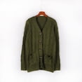 thumbnail image 5 of Feancey Women's Open Front Cardigan Sweaters Fashion Button Down Cable Knit Chunky Sweater Comfy Casual Winter Cardigans with Pockets Limited Time Deal Army Green L, 5 of 7