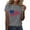 Gray, variant on 4th of July Shirt for Women Summer Fashion American Flag Tops Independence Day Patriotic Round Neck Short Sleeve T-Shirt Blouses White XL