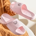 thumbnail image 4 of Women & Menâs Shower Slippers Cute Bear Pattern Slide Slippers, Indoor Non- EVA Sole, Bathroom House Shoes Beach Sandals(Pink,5-6), 4 of 8
