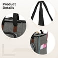 thumbnail image 3 of Knitting Organizer Tote Bag,Portable Storage Bag for Yarns,Oxford cloth woven handbag,multifunctional storage tote bag,long-lasting zipper and shoulder straps(Gray), 3 of 5