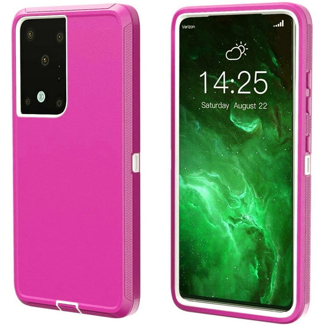 Samsung Galaxy S21 Ultra 5G Étui Rigide, Anti-Chute Triple 3 Couches Antichoc Robuste Défenseur Étui Rigide