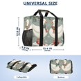 thumbnail image 2 of FORMRS Tote Bag for Women Large Capacity Canvas Travel Foldable Carry On Shopping Handbag, Winter Goose Scarves, 2 of 8