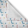 thumbnail image 6 of Ambesonne Pastel Valance & Curtain, Colorful Unicorns Stars, 55"x24", Blue Coral Yellow, 6 of 6
