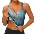thumbnail image 4 of Xecao Winter Rabbit for Sports Bra with Removable Pads, Crop Tank Top Design, Women's Longline Sports Bra - Non-Wired - Small, 4 of 9