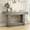 Light Gray, variant on Barara King 63" Console Table with U-Shaped Base, Farmhouse 2-Tier Entryway Table with Locking Wall System, Narrow Long Wood Console Sofa Table for Living Room, Hallway, Foyer, Gray