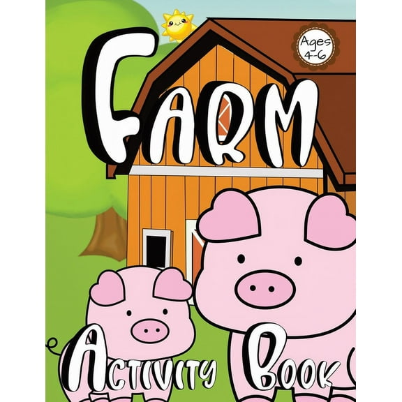 Farm Activity Book For Kids, (Paperback)
