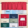 thumbnail image 4 of Collections Etc Solid Textured Swag Window Valance with Rod Pocket Top for Easy Hanging, 4 of 5