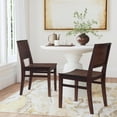thumbnail image 2 of Linon Burke Solid Beechwood Commercial Grade Set of Two Side Chairs in Espresso, 2 of 11