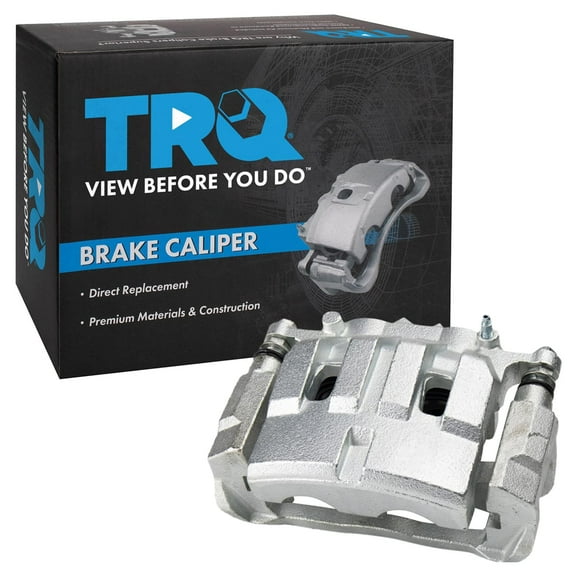 TRQ Front Left Brake Caliper w/Bracket Drivers Side Compatible with 2014-2019 Jeep Cherokee