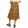 thumbnail image 2 of Maje womens  Jipard Midi Skirt, T34, Brown, 2 of 3