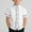 White 2, variant on OGLCCG Kids Boys School Uniform Striped T Shirt Lapel Collar Short Sleeve Button Down Tees Tops Comfortable Soft Pull On Dress Shirts 2-12 Years
