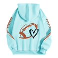 thumbnail image 3 of Sweat à Capuche Surdimensionné pour Femmes Mignon Col Rond avec Poches Décontracté Manches Longues Uni Vêtements Preppy, 3 of 6