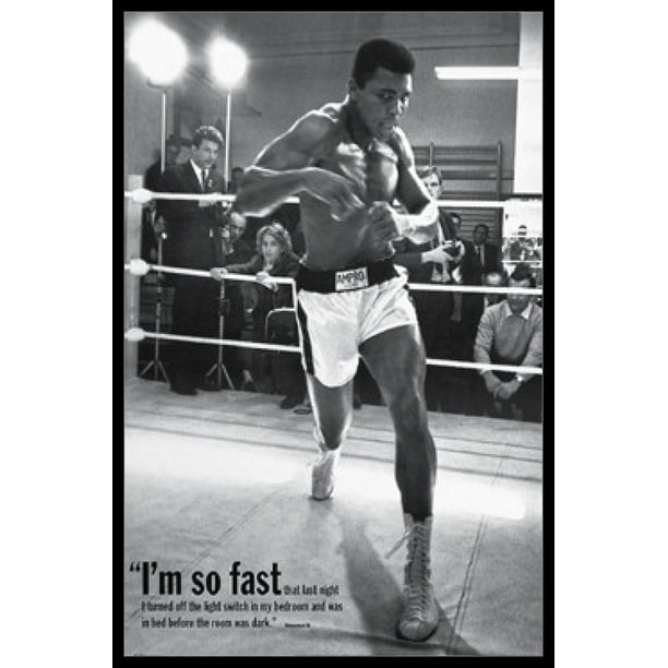 Muhammad Ali Laminated & Framed Poster (24 X 36)