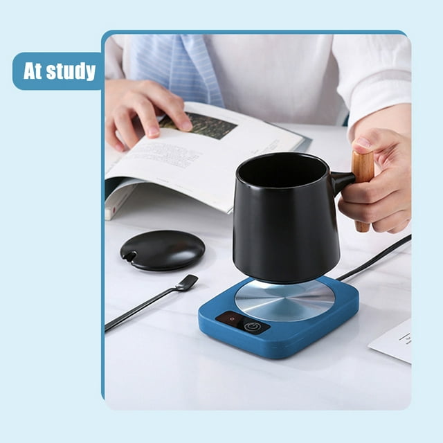 Heated Saucer Thermostatic Beverage Warmer for Kitchen, Electric Cup Warmer with Fast Heating Technology, Portable & Compact for Coffee, Tea & Beverages, Kitchen Essentials & Home Accessory