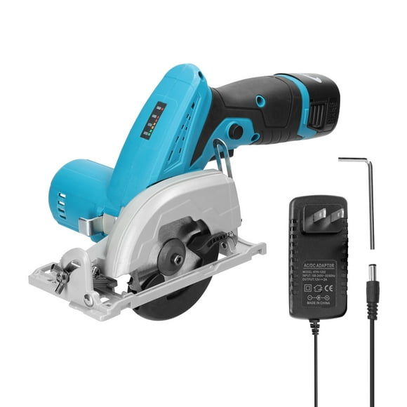 Graflsoa 16.8V Cordless Circular Saw with Adjustable Depth and Angle, 3-Inch Blade for Wood Cutting, DIY Furniture, and Home Improvement Projects, Includes Rechargeable Lithium Battery and Charger,