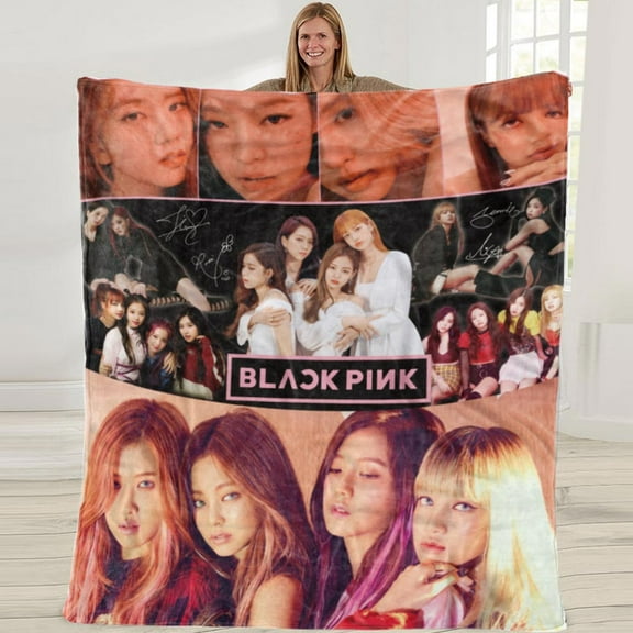 Blackpink Gifts Present Throw Blanket Music Fans Bedroom Decorations 50X60 in