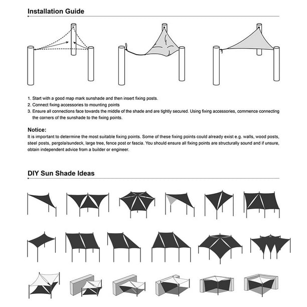 Nelson Sunページ Yescom 7FT 97% UV Block Triangle Sun Shade Sail Decor Patio