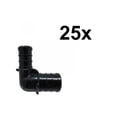 thumbnail image 1 of 25x 3/4" to 1/2" Pex Reducers Turn Elbow 90 Degree Bend Couplings Poly Plastic, 1 of 3