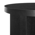 thumbnail image 5 of Coffee Sofa Side Table, Black, Wood, Round, Living Kitchen Cafe Bistro Hospitality Restaurant, Modern Contemporary HB36259, 5 of 8