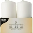 thumbnail image 3 of PAPSTAR 17984 Pillar Candles, Paraffin Wax, White, 3 of 5