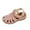 Pink Sandals for Women, variant on Hopeusnice Sandals for Women Non-Slip PU Materials Summer Shoes Breathable Flat Heel Women's Sandals Open Toe Trendy Soft Roman Outdoor Shoes Pink 41