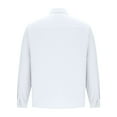 thumbnail image 5 of BXINGOHAI Dress Shirts for Men Long Sleeve Mens Dress Shirts Loose Fit Casual Button Down Shirts Big Shirts White L, 5 of 6