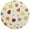 Colorful Autumn Leaves Pattern, variant on 15 Inch Round Grid Plate Mats Heat Non-Slip Resistant PVC Placemats for Kitchen Dining Table Decor Colored Autumn Leaves 1PCS