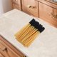 thumbnail image 5 of Ofertas Únicas 50 Pcs Cepillo de Pestañas de Silicona Ligera para Baño Tono Dorado Plástico Negro Silicona, 5 of 5