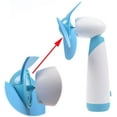 thumbnail image 4 of Mini Handheld Fan Personal Fan Battery Soft Foam Blades Powered for Home and Travel 2PC Blue, 4 of 5