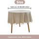 thumbnail image 3 of ¡Oferta del día! Mantel redondo de 152 cm de lino y algodón con borlas, estilo bohemio, ideal para cocina, comedor, decoración de mesa, estilo rústico, café, picnics, ideal para mesas redondas de 76, 3 of 8