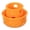 Orange, variant on Messy Mutts Totally Pooched Puzzle 'n Play Mushroom (Small) | Interactive Treat Puzzle Toy for Dogs | Durable 3.25”” x 2.5” TPR Dog Toy | Orange