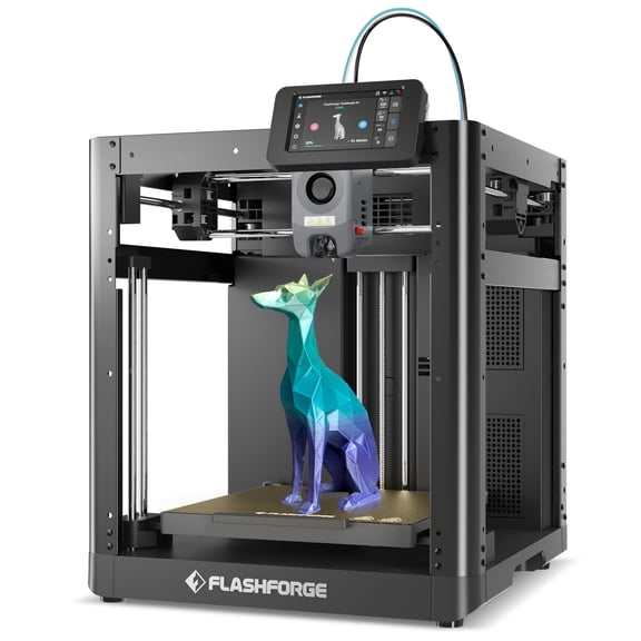 Flashforge Adventurer 5M 3D Printer, 600mm/s High Speed Printing & Screen, 1 Count, 8.7 x 8.7 x 8.7''