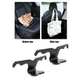 thumbnail image 3 of Tesla Model S, 3, X, Y 2pcs Seat Back Hooks Hanger Holder Storage Organizers, Black, 3 of 6