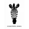 thumbnail image 2 of Waltz, Anne 18x24 Gold Ornate Wood Framed with Double Matting Museum Art Print Titled - Everything is Zebra, 2 of 4