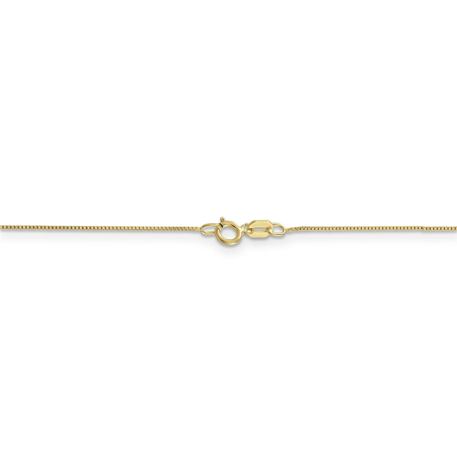 Classic Box Chain Necklace in Real 10k 