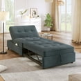 thumbnail image 5 of PARKWELL Upholstered Sofa Beds Chair 4 in 1, Convertible Sleeper Sofa for Living Room, Dark Blue, 5 of 10