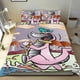 thumbnail image 1 of Wally Gator Conjunto de sábanas temático, trío de piezas, cómodo y amigable con la piel, diseño único, regalo de decoración para el hogar para familiares, amigos y fans,140cm *210cm, 1 of 6