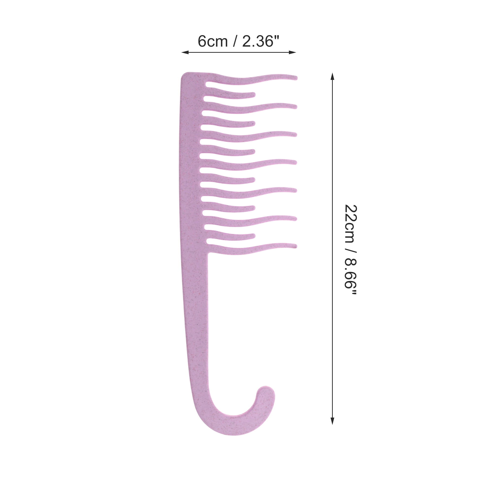 Unique Bargains 1 Pc Simple Durable Hair Comb for All Hair Types Styles Purple