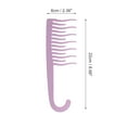thumbnail image 2 of Unique Bargains 1 Pc Simple Durable Hair Comb Purple PP Wheat Straw, 2 of 6