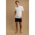 thumbnail image 4 of Men's Cottonique M17771 Latex Free Organic Cotton Crew Neck T-Shirt (Natural 2XL), 4 of 5