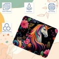 thumbnail image 3 of Unicorn Square Non-Slip Rubber Bottom Printed Desk Mat Mouse Mat Gaming Mousepad Desk Pad - 8.3x9.8 Inch, Suitable for Office and Gaming, 3 of 6