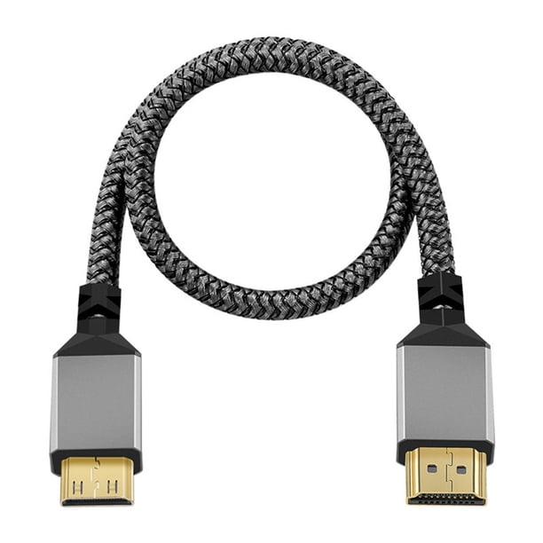 Cable de extensión macho a macho V1.4 Compatible con HDMI a trenza de nailon Compatible con HDMI