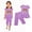 01-Purple, variant on qkdmdw Kid Toddler Girl Clothes Ruffle Sleeve Graphic Tee Shirt and Capris Fashion Summer Outfits Set for 1-10Y