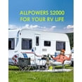 thumbnail image 2 of ALLPOWERS 2000W 1500Wh Portable Solar Generator with 400W Foldable Solar Panel Kit, for Outdoor Camping Home Backup, [Shipping Separately], 2 of 12